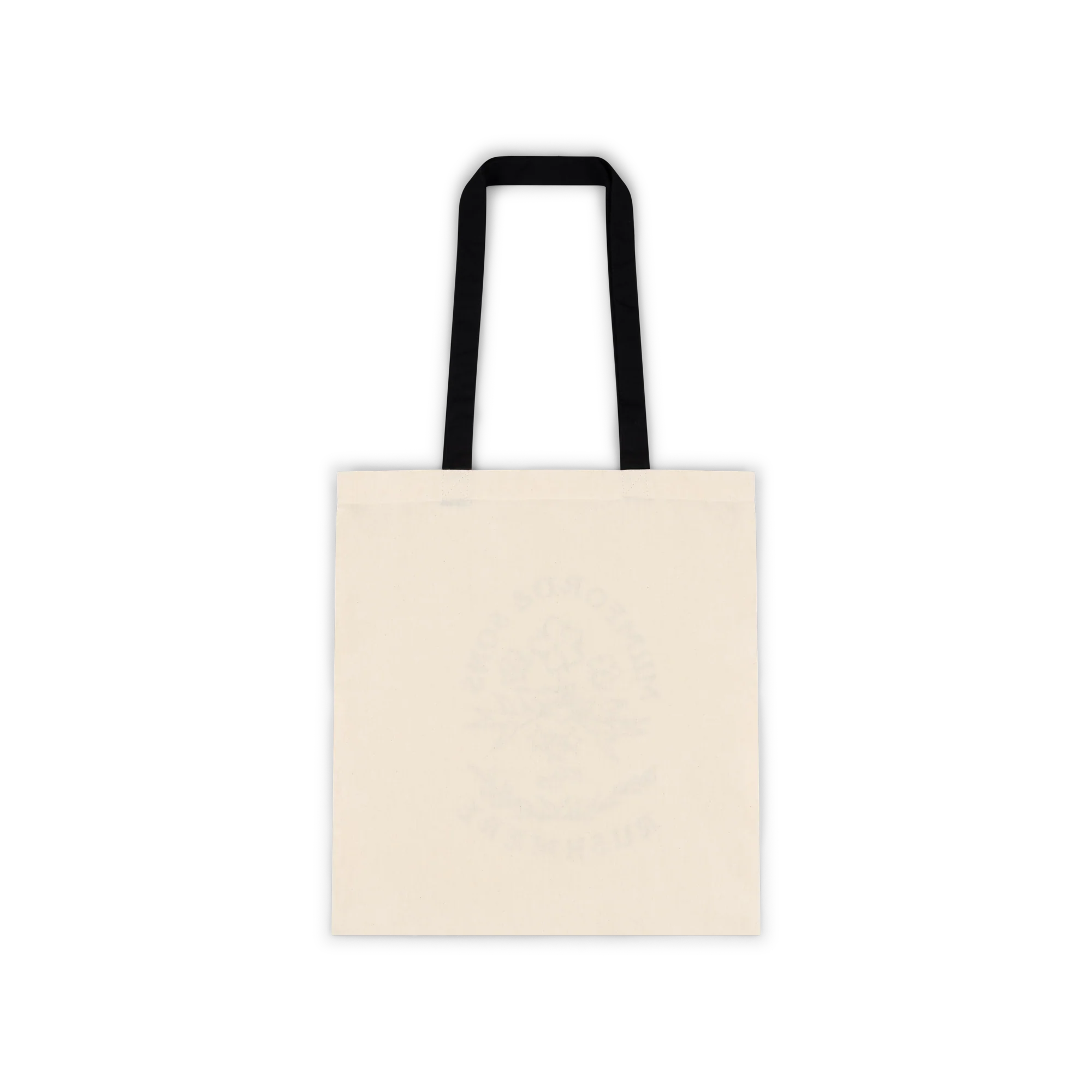 Beige Stamp Print Tote Bag - Image 4
