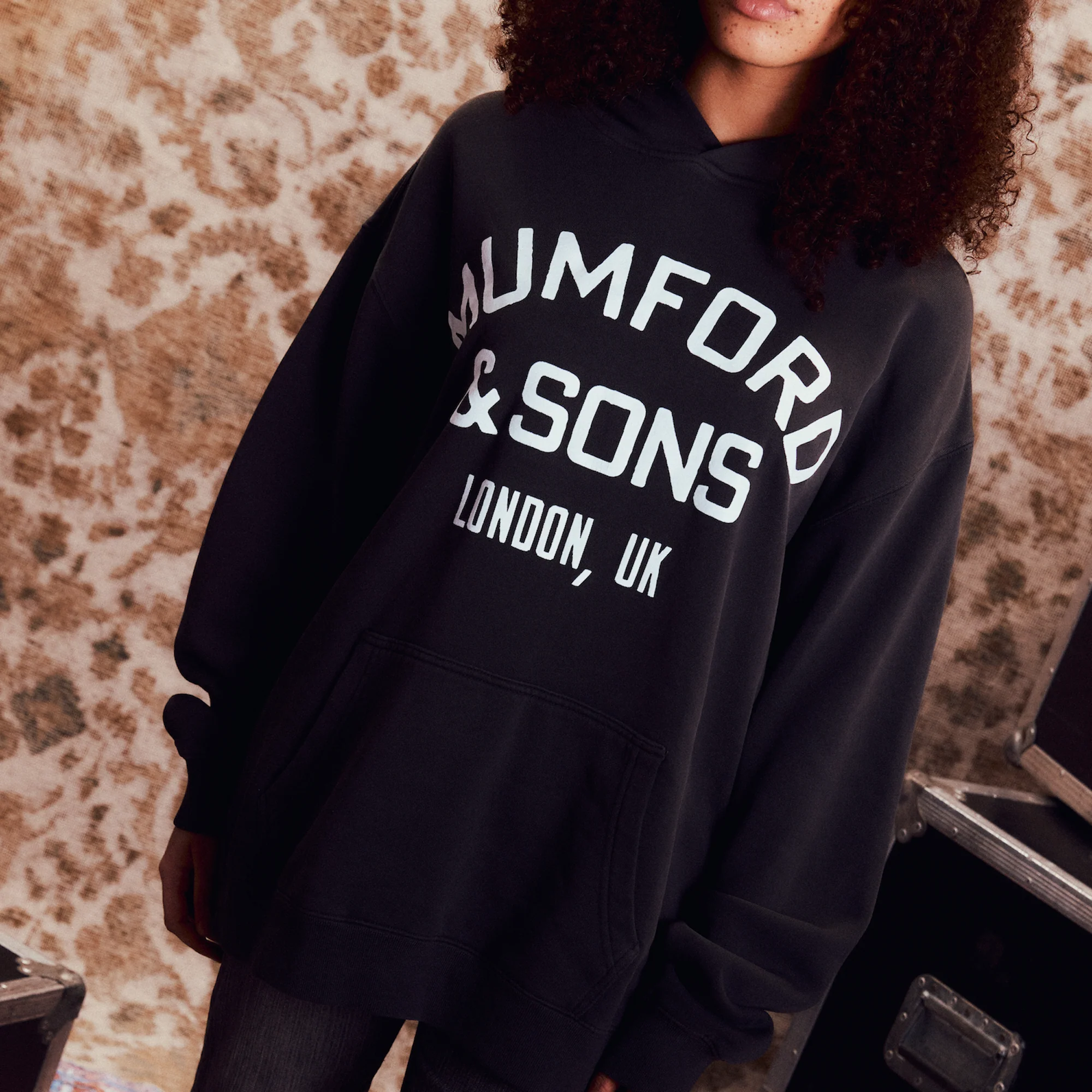 Black Vintage Logo Hoodie - Image 3