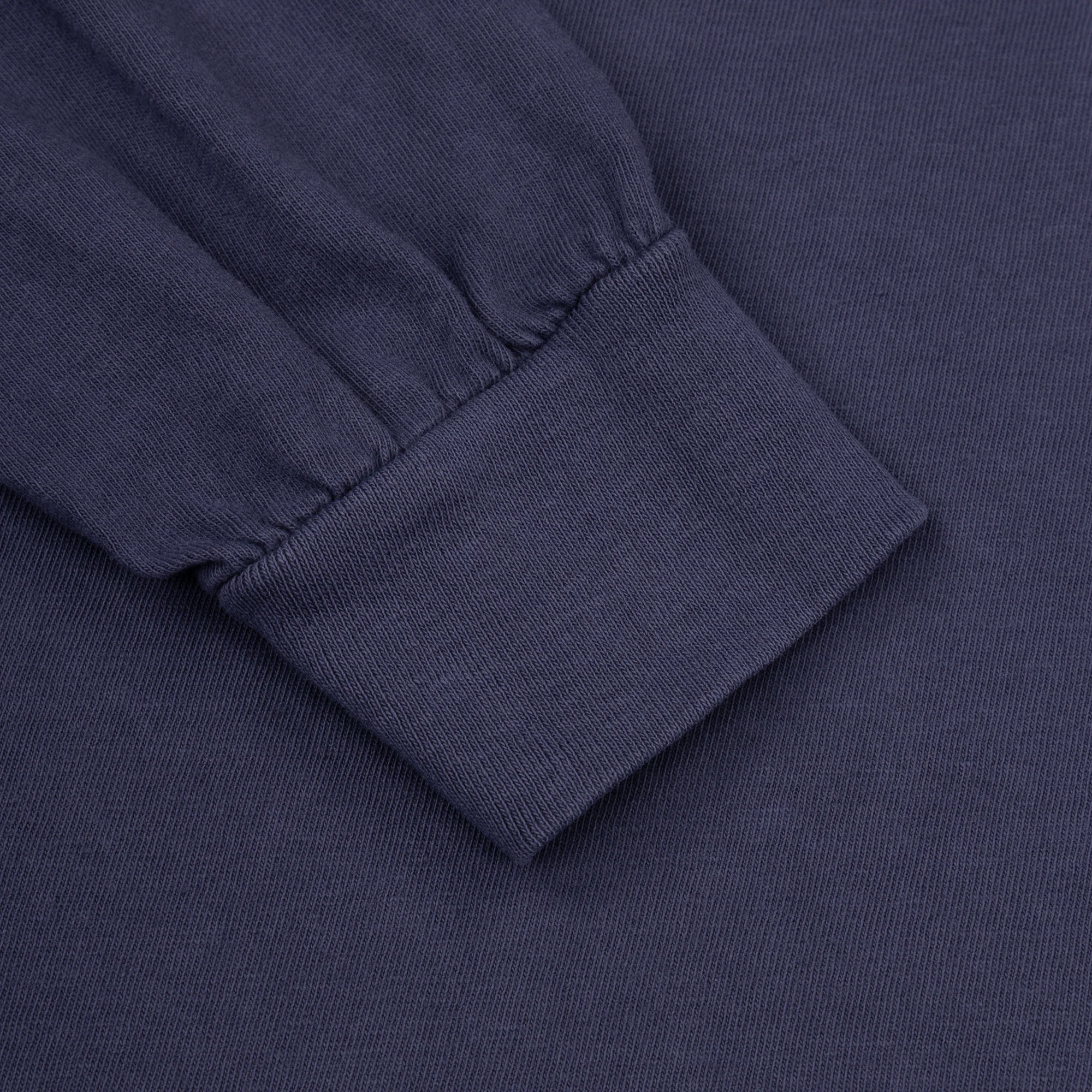 Blue Stamp Print Long Sleeve T-Shirt - Image 5