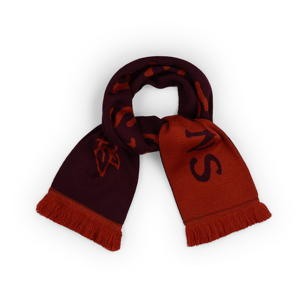 Maroon RUSHMERE Scarf - Image 4