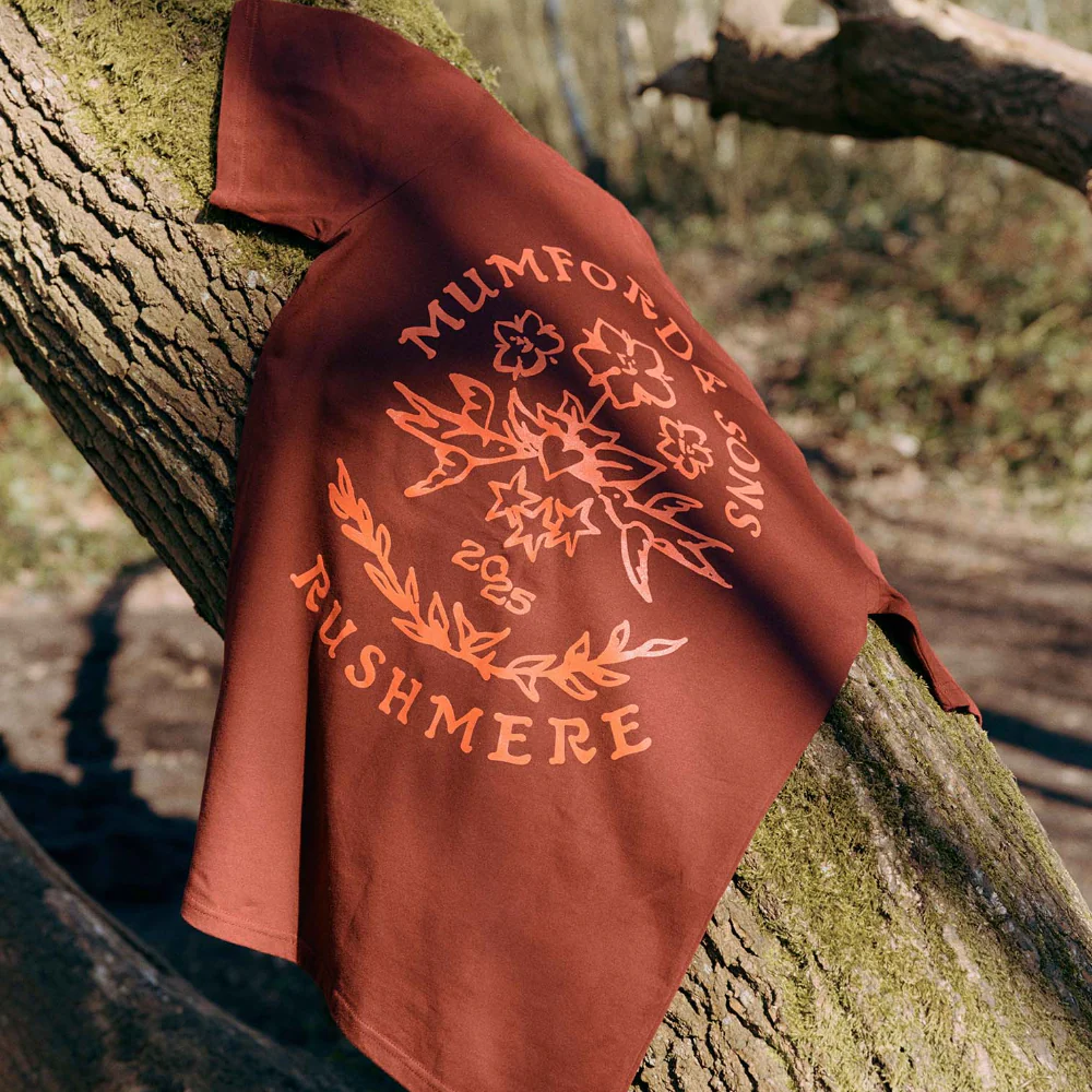 Maroon Stamp Print T-Shirt - Image 5